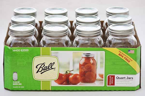 Regular Mouth Ball Quart Canning Jars